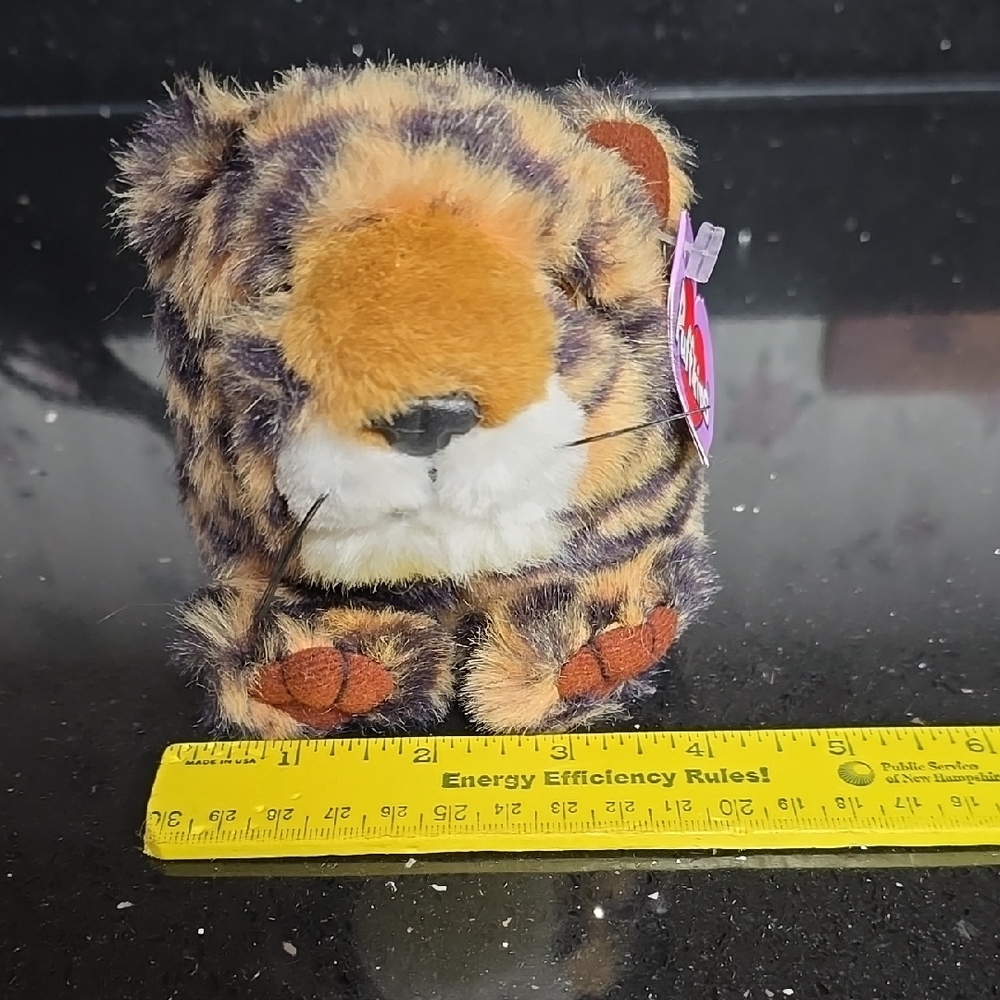 Vintage. Collectible. Swibco Puffkins- Leonard The Leopard DOB 6/24/98